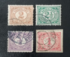 Netherlands Complete Set Numbers Used Stamps 1899 - Gebruikt