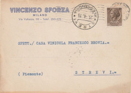 MILANO - CARTOLINA COMMERCIALE - VINCENZO SFORZA - 5875 - Sonstige & Ohne Zuordnung