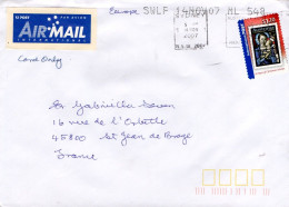 AUSTRALIE SEUL SUR LETTRE POUR LA FRANCE 2007 - Storia Postale