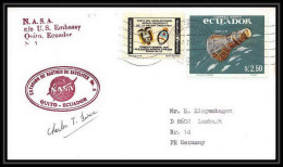 6617/ Espace (space) Lettre (cover) Signé (signed Autograph) 7/12/1972 Apollo 17 Equateur (ecuador)  - Zuid-Amerika