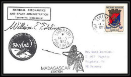 7112/ Espace (space) Lettre (cover) Signé (signed Autograph) 14/5/1973 Skylab 1 Madagascar (malagasy) - Afrique