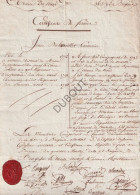 Brugge/Leuven/Mechelen/Nijmegen/Brussel/Kortrijk :  Certificat De Service 1796  (V2942) - Manuscritos