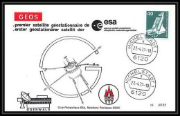 7879/ Espace (space Raumfahrt) Lettre (cover Briefe) 27/4/1977 Satellite Geos Esa Allemagne (germany Bund) - Afrique