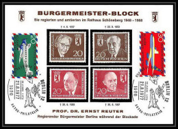 7881/ Espace (space Raumfahrt) Lettre (cover Briefe) 21/8/1977 Berlin Burgermeister Block Allemagne (germany Bund) - Afrique