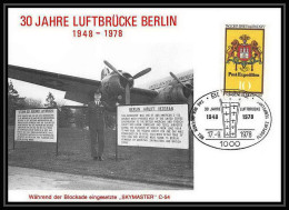 8119/ Espace (space Raumfahrt) Lettre (cover Briefe) 17/9/1978 30 Jahre Luftbrucke Berlin Allemagne (germany BERLIN) - Europe