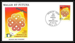 9112/ Espace (space Raumfahrt) Lettre (cover) 25/8/1983 Annee Mondiale Des Telecommunications Wallis Et Futuna - Oceanía