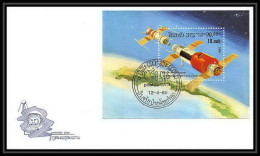 9313/ Espace (space Raumfahrt) Lettre (cover) 12/4/1986 Gagarine Gagarin Laos Apollo 11 Fdc  - Asie