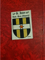 Timbre Erinnophilie  VIGNETTTE  LINCK BLASON ST IMIER KANTON BERN - Erinnofilia