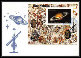 9755/ Espace (space) Lettre (cover) 29/6/1989 Block 247 Planet Saturn Telescopes Corée (korea) - Asie