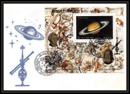 9757/ Espace (space) Lettre (cover) 29/6/1989 Block 247 Planet Saturn Telescopes Corée (korea) - Azië