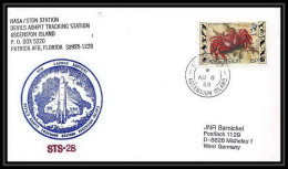 9808/ Espace (space) Lettre (cover) 8/8/1989 Sts-28 Devil's Ashpit Shuttle (navette) Ascension Island - Oceanía
