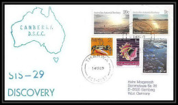 9828/ Espace (space Raumfahrt) Lettre (cover Briefe) 14/3/1989 Sts-29 Shuttle (navette) Australian Antarctic Territory - Oceanië