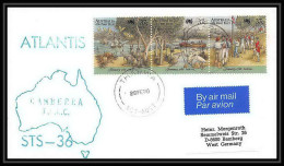 10214/ Espace (space Raumfahrt) Lettre (cover) 28/2/1990 Atlantis Shuttle (navette) Sts-36 Tharwa Australie (australia) - Oceanía