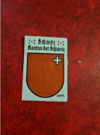 Timbre Erinnophilie  VIGNETTTE  LINCK BLASON SCHWYZ  KANTON SCHWEIZ - Erinnofilia