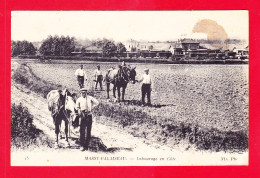 F-91-Massy Palaiseau-03A75  Le Labourage En Côte, Animation, Chevaux, Cpa  - Massy