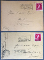 Belgique, 2 Cartes, Avec Flamme De Foire/Exposition, Années 30 - (B2064) - Cartas & Documentos