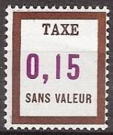 France - Fictif YT FT22 (1972 à 1985) - 0,15 Brun Et Violet (97). Neuf ** - Finti