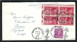 ETATS UNIS Ca.1958: LSC P.A. De White Plains (N.Y.) Pour Berne (Suisse) - Brieven En Documenten