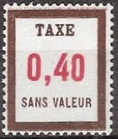 France - Fictif YT FT24 (1972 à 1985) - 0,40 Brun Et Rouge (100). Neuf ** - Finti