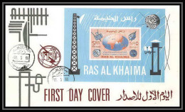 11786/ Espace (space Raumfahrt) Lettre (cover Briefe) 10/5/1966 Ras Al Khaima Uit Itu Fdc Bloc 7 B - Asia