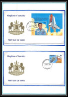 12046 2 Fdc (premier Jour) 1993 Space Year Lesotho Espace (space Raumfahrt) Lettre (cover Briefe) - Afrique