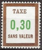 France - Fictif YT FT26 (1972 à 1985) - 0,30 Brun Et Vert (99). Neuf ** - Finti