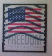United States, Scott #5788, Used(o) Coil, 2023, Flag Definitive: Freedom Flag, (63¢) Forever - Used Stamps