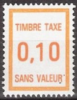 France - Fictif YT FT30 (1972 à 1985) - 0,10 Orange. Neuf ** - Finti