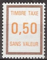 France - Fictif YT FT33 (1972 à 1985) - 0,50 Brun Et Orange. Neuf ** - Finti