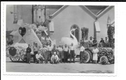 VIBRAYE - Char Cygne / Amour Cavalcade Début 1950 CARTE PHOTO - Vibraye