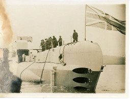 Photo Meurisse Années 1930 Nouveau Sous Marin Anglais, Format 13/18 - Guerre, Militaire