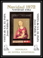 321 Guinée équatoriale (ecuatorial Guinea) Navidad 72 Papa Juan Pablo 2 Jean Paul 2 Pape Pope OR Gold Stamps - Madonna
