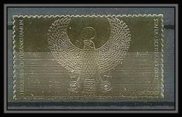 422 Staffa Scotland Egypte (Egypt UAR) Treasures Of Tutankhamun 17 OR Gold Stamps 23k Tirage 2 Brillant Neuf** Mnh - Egyptologie