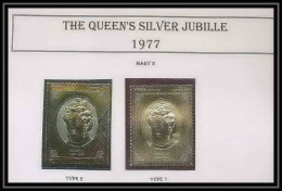451 Staffa Scotland The Queen's Silver Jubilee 1977 OR Gold Stamps Monarchy United Kingdom Mary 2 Type 1&2 Neuf** Mnh - Local Issues