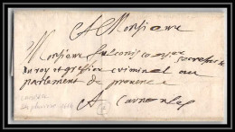 39179 Lac Lambesc 1664 Marque Postale Bouches Du Rhone Lettre Cover - ....-1700: Précurseurs