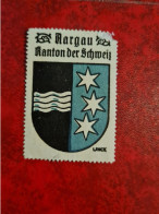 Timbre Erinnophilie  VIGNETTTE  LINCK BLASON AARGAU  KANTON SCHWEIZ - Erinnofilia