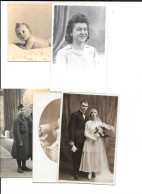 VIBRAYE - Lot 5 Cartes Postales Familiales - CARTE PHOTO - Vibraye