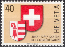 1978, Switzerland, Jura 23rd Canton, Coats Of Arms, MNH(**), Mi: 1141 - Unused Stamps
