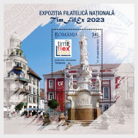 ROMANIA 2023 ARCHITECTURE. Views. National Philatelic Exhibition TIMFILEX - Fine S/S MNH - Ongebruikt