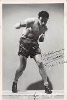 Photo Format Cpa Boxe Robert Charron Avec Autographe - Boxing