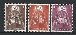Timbre 1957 Europa  Luxembourg En Neuf ** N 531/532/533 - 1957