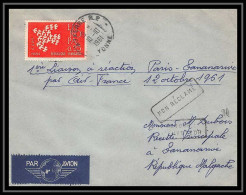 17865 PA Poste Aérienne First Flight Premier Vol Aviation France à Reaction Paris Tanananarive Madagascar 10/10/1961 - Other & Unclassified