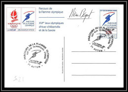 125 Lettre France Fdc (premier Jour) N°2732 Jeux Olympiques (olympic Games) Alberville 92 Signé Signed Autograph Béquet - Winter 1992: Albertville