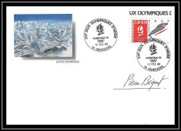 131 Lettre France Fdc (premier Jour) N°2738 Jeux Olympiques (olympic Games) Alberville 92 Signé Signed Autograph Béquet - Invierno 1992: Albertville