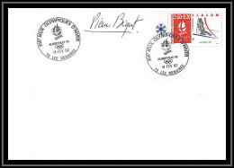 137 Lettre France Fdc (premier Jour) N°2676 Jeux Olympiques (olympic Games) Alberville 92 Signé Signed Autograph Béquet - Winter 1992: Albertville