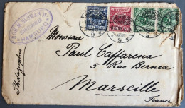 Allemagne, Divers Sur Enveloppe De Hamburg 9.10.1896 Pour La France - (B2086) - Cartas & Documentos