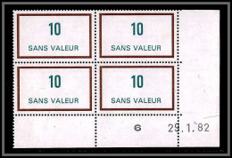 110044 Cours D'instruction Fictif F N°236 29/1/1982 Coin Daté TB Neuf ** MNH France Fictifs - 1980-1989