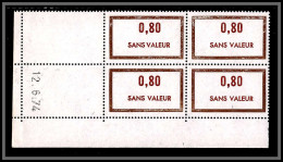 110049 Cours D'instruction Fictif F N°178 12/6/1974 Coin Daté TB Neuf ** MNH France Fictifs - 1970-1979