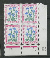 128I - France - Coin Daté - Taxe FLEUR 5/1/1965 - Portomarken