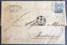 Allemagne, Divers Sur Enveloppe De Hamburg 1885 Pour La France - (B2093) - Cartas & Documentos